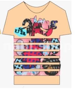 Street Art Fashion Collection. color: Peach Beige